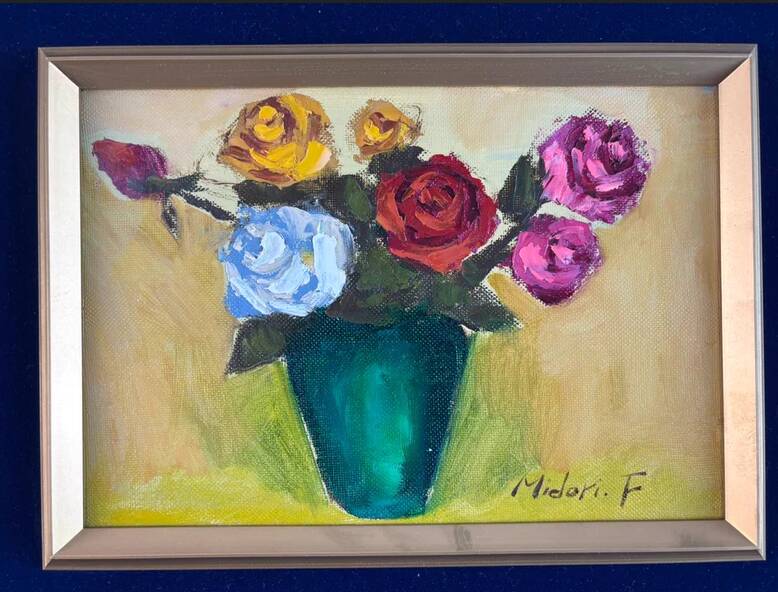 The Roses, oil on canvas