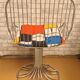 Metal chair by Gastone Rinaldi 1960 cushion piet mondrian very good and