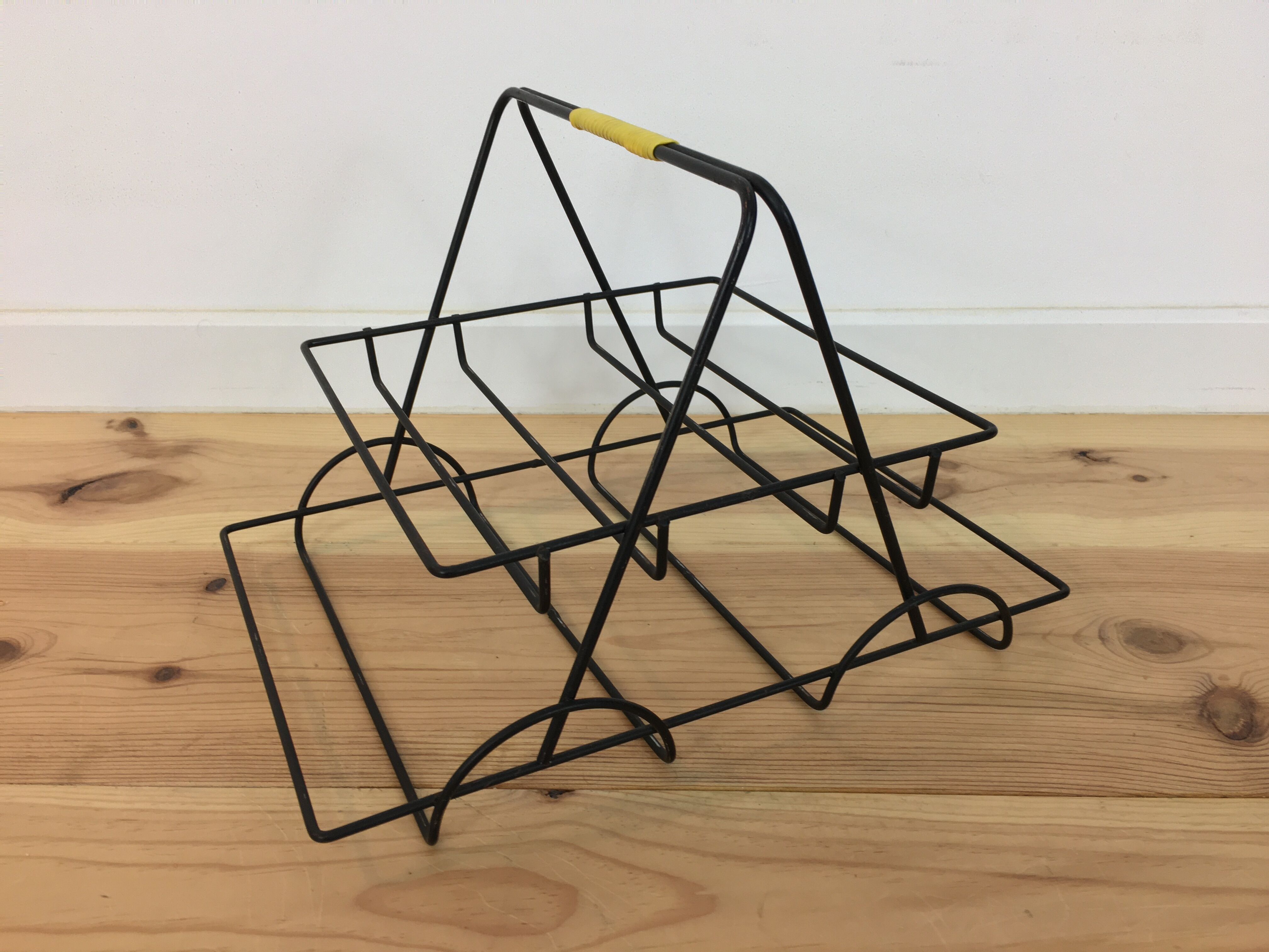 Black metal appetizer set with colorful ceramic ramekins