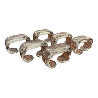 Glass cutlery holder napkin ring