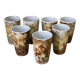 Set of 7 ceramic cups by Alexandre Kostanda Vallauris