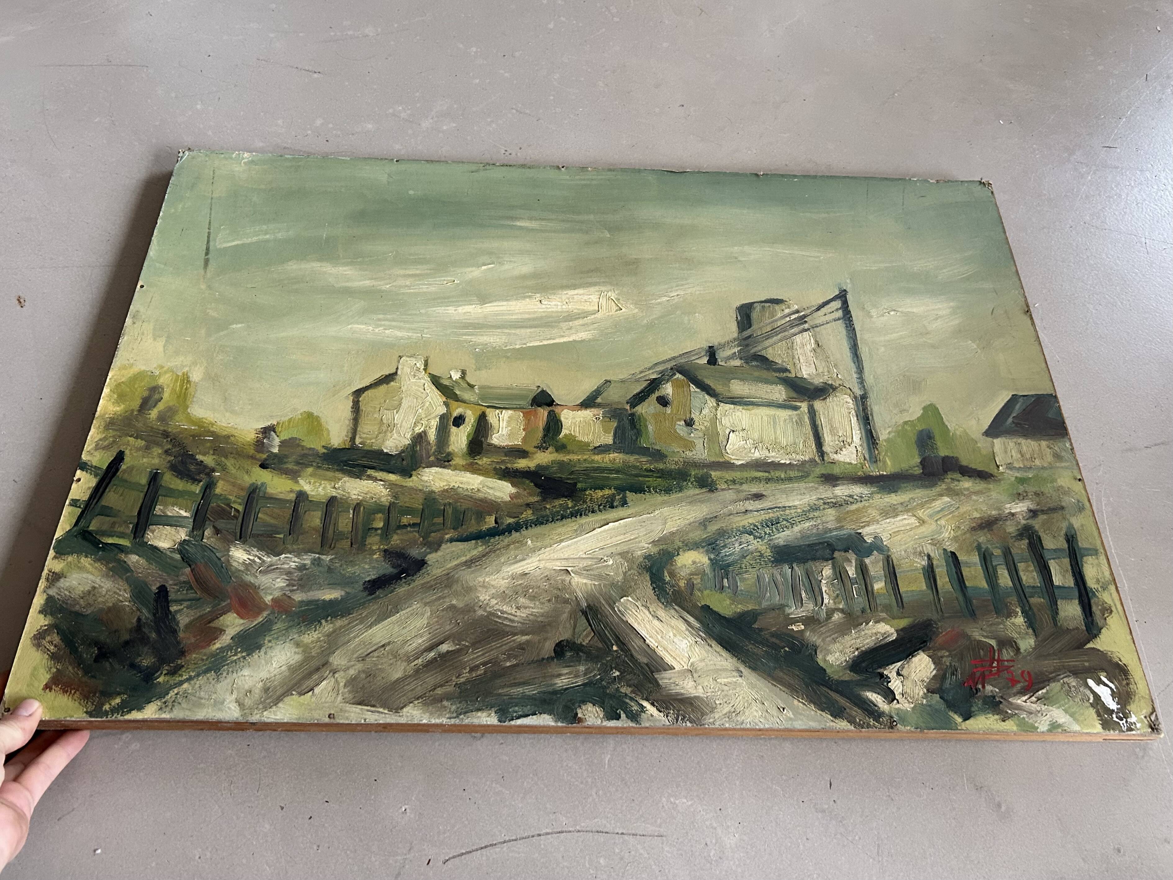 Antique painting signed