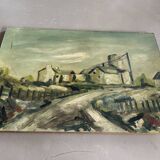 Antique painting signed