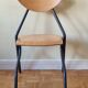 Design workshop chair in tubular steel, slate grey, 82 cm