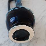 Fat Lava blue ceramic vase 60s