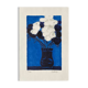 Bernard cathelin anémones bleues et blanches lithographie