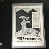 Vintage advertising to frame Indochina rice