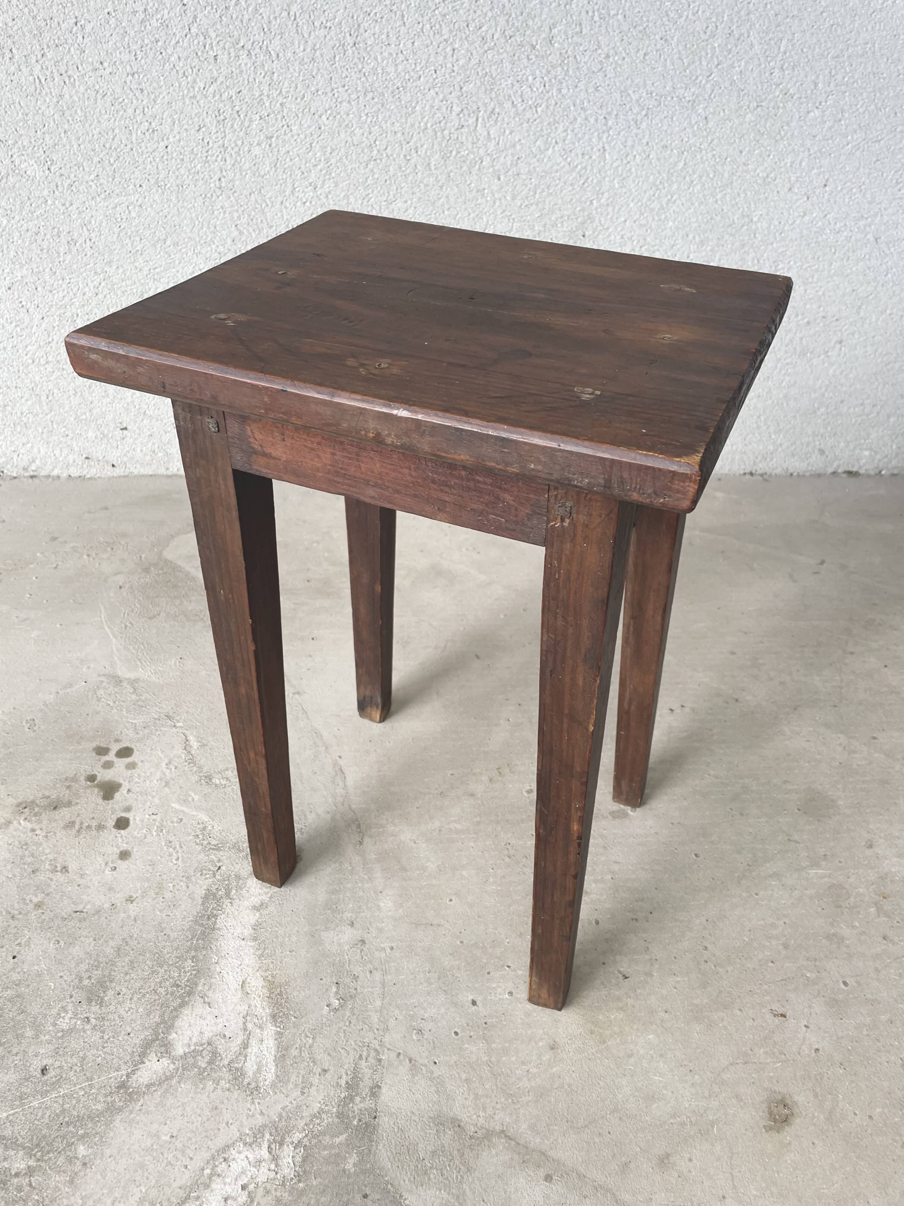 Antique solid wood stool