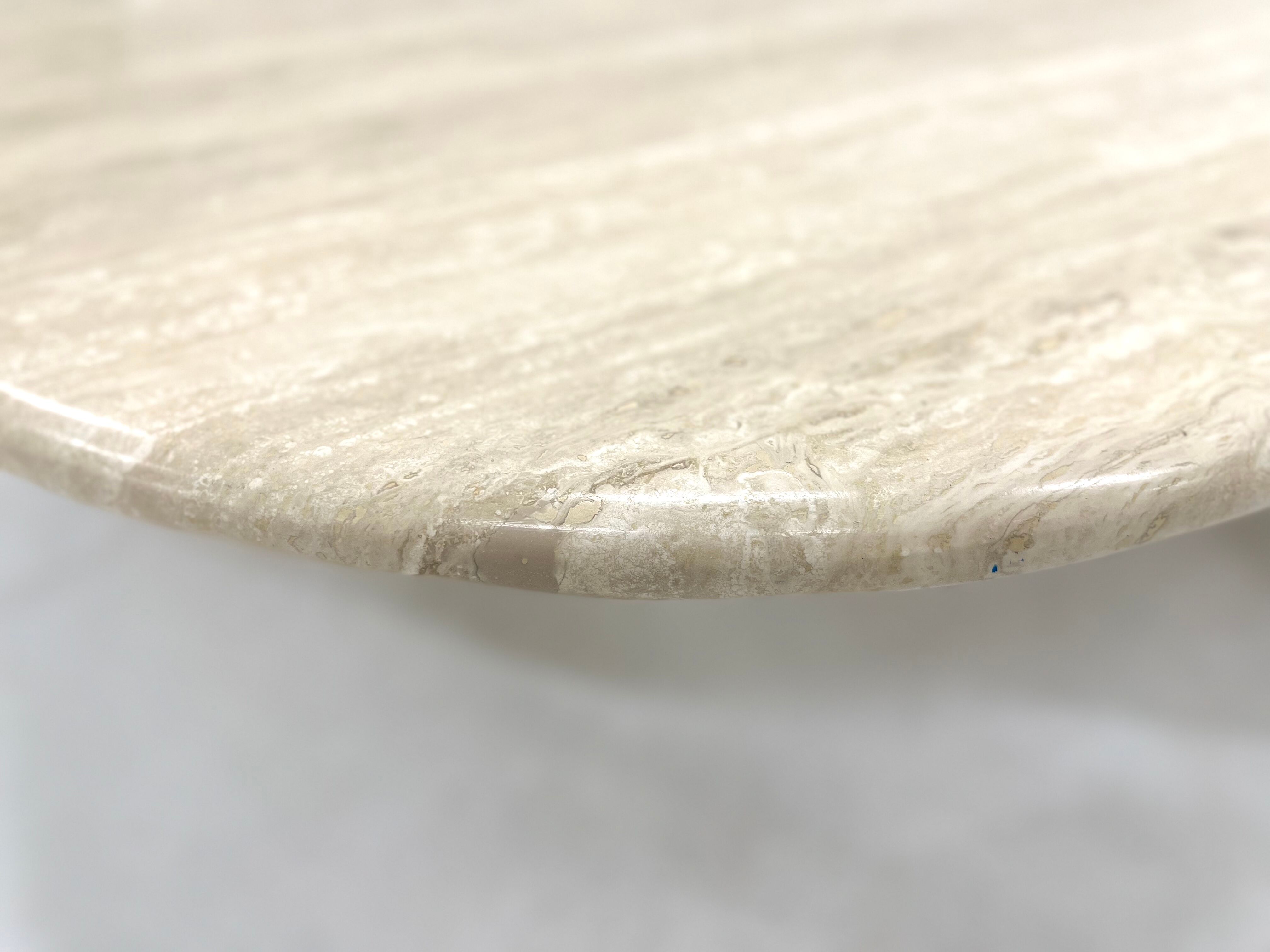 Travertine coffee table 1970s