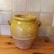 Yellow glazed grease pot