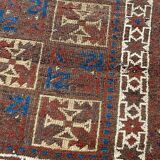 Ancient tribal baloch carpet 148x78 cm