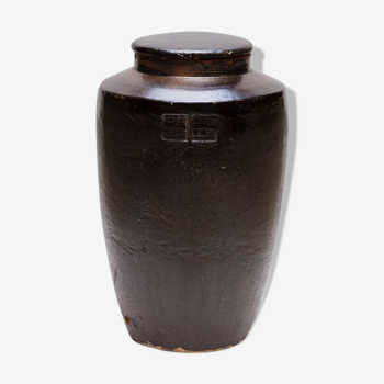 Japanese ceramic jar