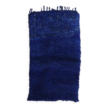 Tapis bleu indigo Berbère - 167 x 100 cm