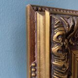 Old painting snow landscape signed