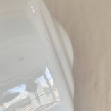 Globe ancien en verre opalin blanc