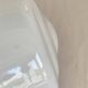 Very large antique white opaline glass globe 30 cm chandelier pendant light