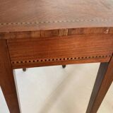 Very small mahogany veneer table from the early 20th century