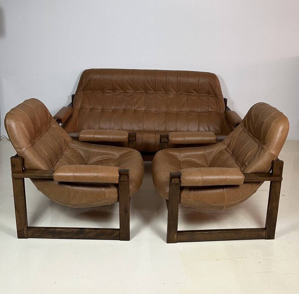 Sofa and armchairs by Percival Lafer, 1960s, set of 3