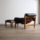 Sheriff Lounge Chair with ottoman by Sergio Rodrigues for Isa Bergamo 1960s