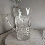 Molded glass pitcher