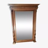 Henry II style overmantel mirror