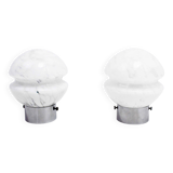 Pair of Murano glass lamps