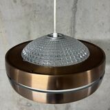 Suspension Raak Amsterdam anodised aluminium and vintage crystal from the 1960s.