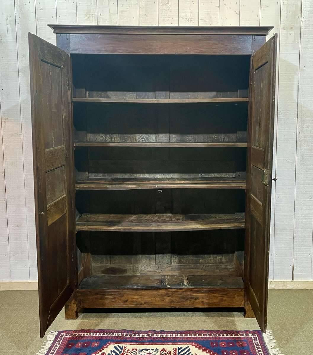 19th century rustic oak wardrobe