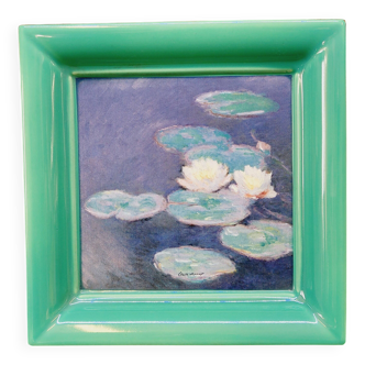Square Dish Claude Monet Water Lilies Lunéville Saint Clément