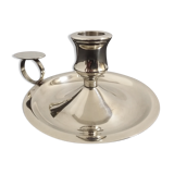 Silver metal candlestick