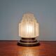 Art Deco skyscraper ceiling light in satin glass, 1930s