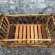 Vintage rattan baby bed 1960