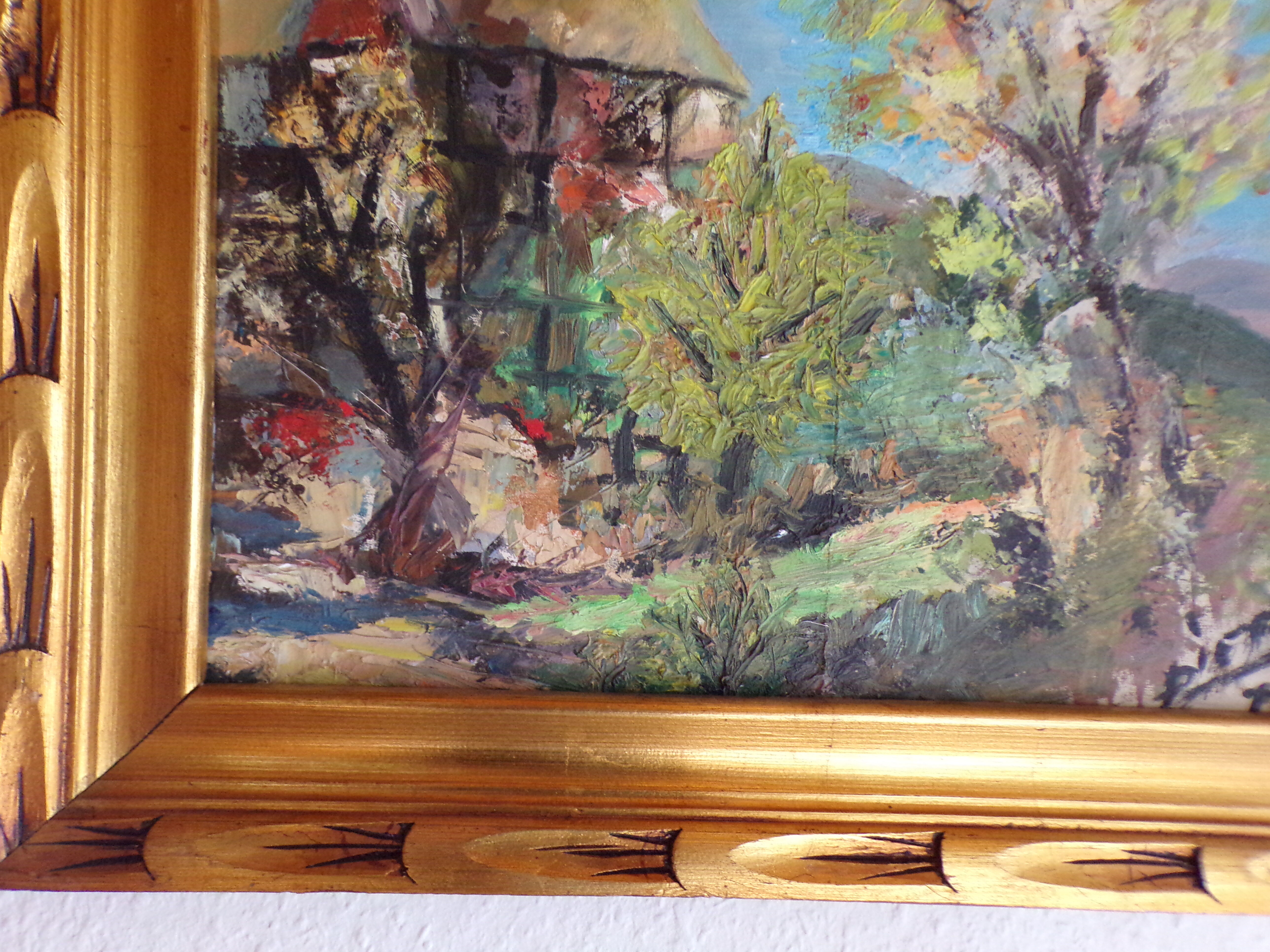 Signed landscape painting