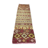 Turkish kilim runner 210x58 cm
