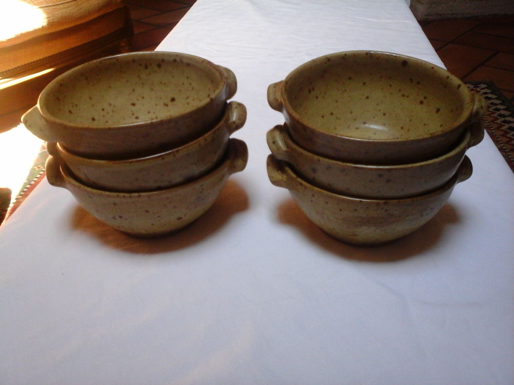 Lot of 6 bowls in stoneware