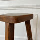 High stool in elm by Olavi Hanninen