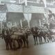 Old photograph 1900 horse-drawn carriage Oriental carpet, Brittany