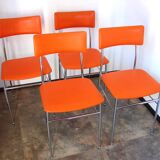 A set of 4 chairs in 1980s Modern style