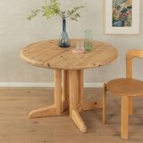 Classic Dining Table from the 1970s, solid pine wood