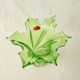 Vase Sommerso Floral Murano 1970 Italie