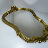 Baroque-style gold mirror 62 cm by 45 cm