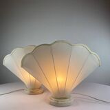 Pair of shell lamps 1970