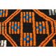 1970s Vintage Turkish Oushak Handmade Wool Cotton Orange Area Rug 179x353