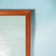 Vintage Scandinavian mirror Froseke, mid-century mirror