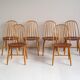 Set of 6 chairs Sven Erik Fryklund for Hagafors, model 16, Sweden, 1950