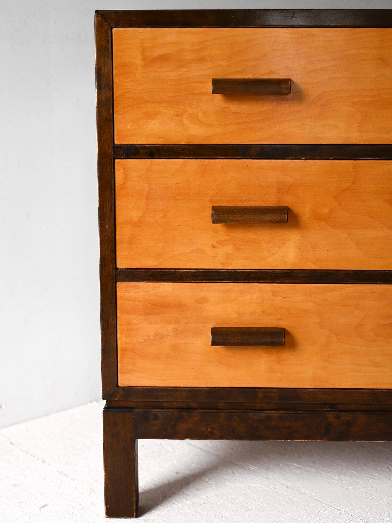 1930s Scandinavian Birch Chest of Drawers
