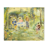 In the garden by Raya safir Oil on cardboard