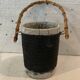 20th century enameled ceramic ice bucket