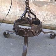 Wrought iron lamppost