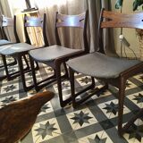 Lot of scandinavian chairs 1970